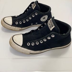 Black Converse High Tops, size 9